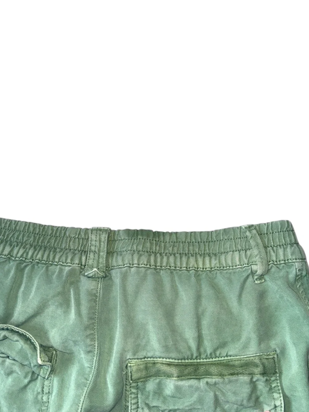 Zara Green High-Waist Tie-Belt Trousers size XL